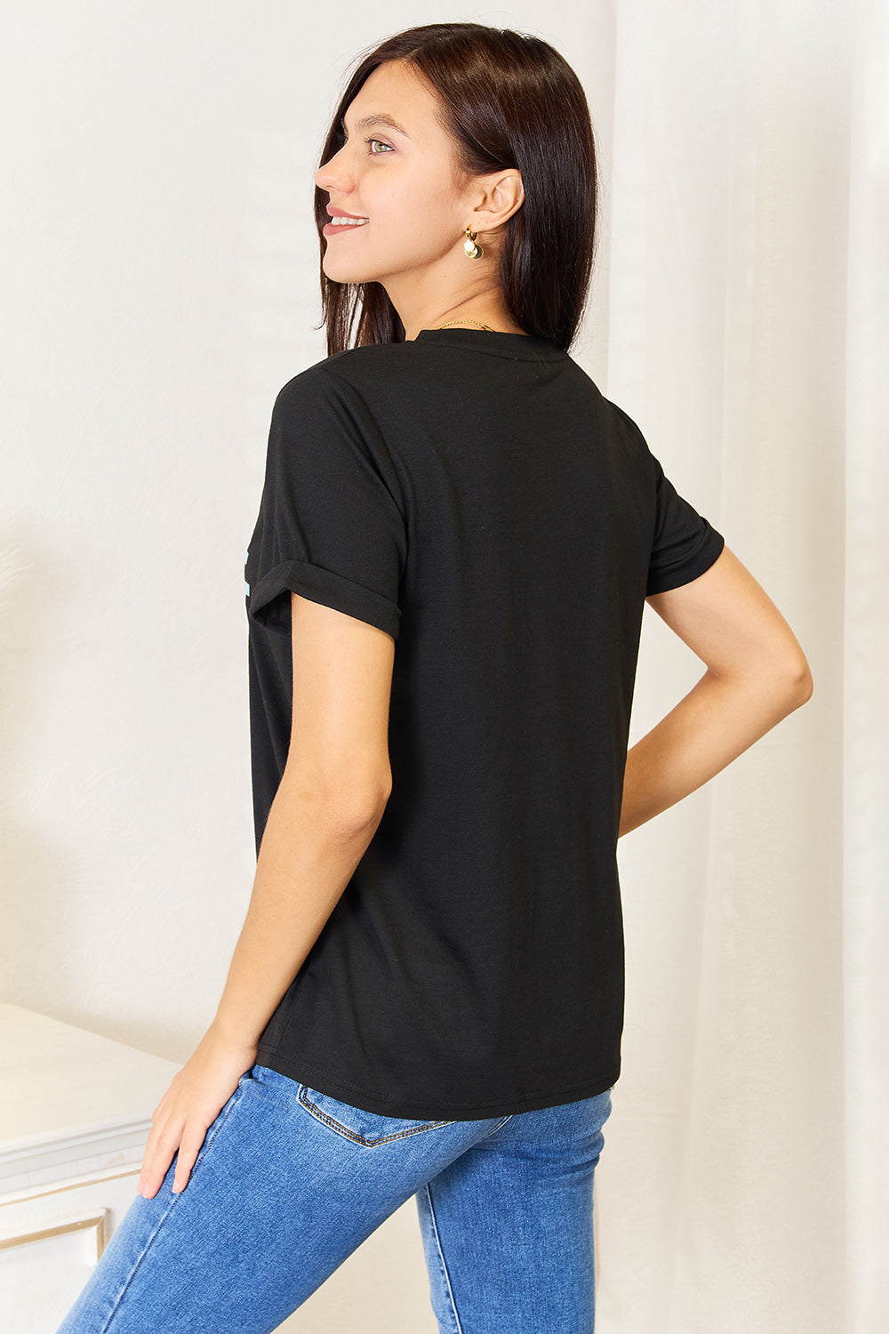 “Expensive & Difficult” Graphic Cuffed Sleeve T-Shirt
