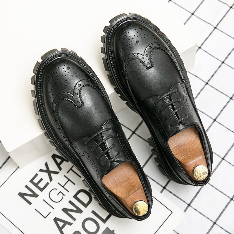 Fashion Business Brogue Leather Shoes Men