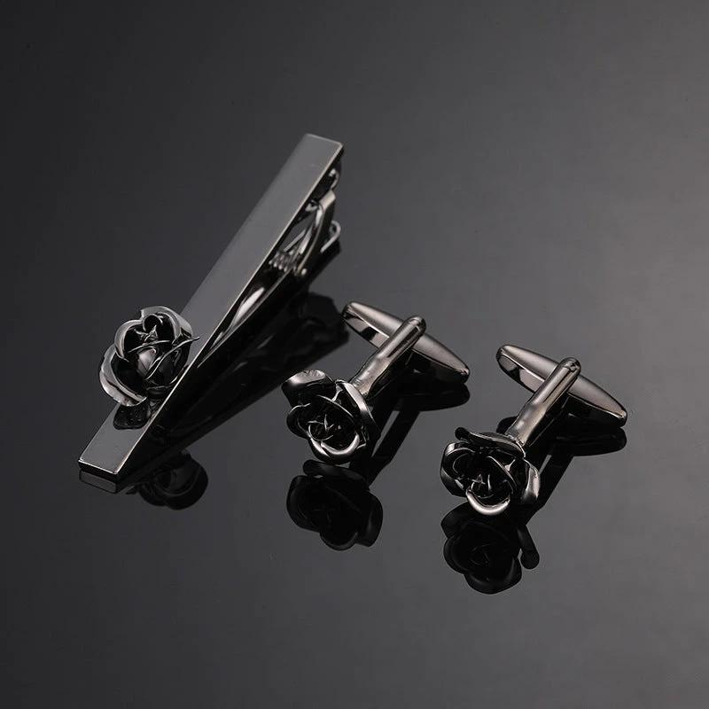 Men's  Tie Clip and Cufflinks Set