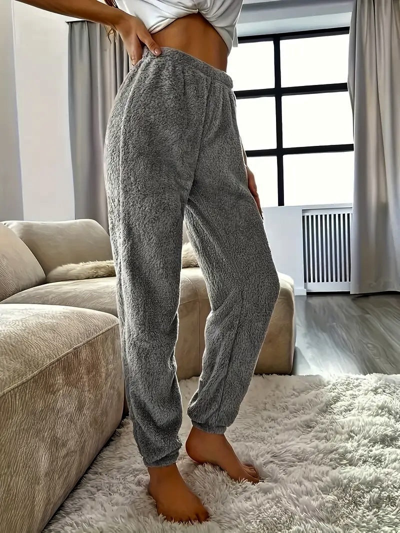 Casual Solid-color Pants Sweatpants Pajama Pants Loungewear