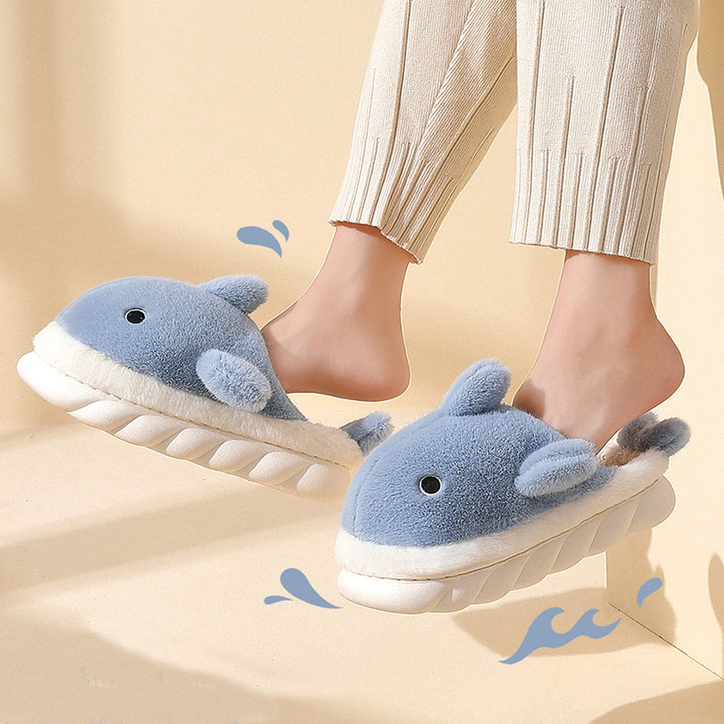Shark Plush Home Slippers