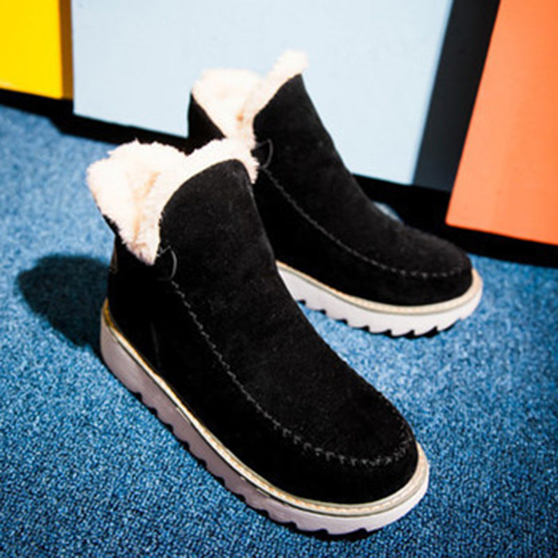Women's Snow Warm Plus Velvet Martin Short Boots