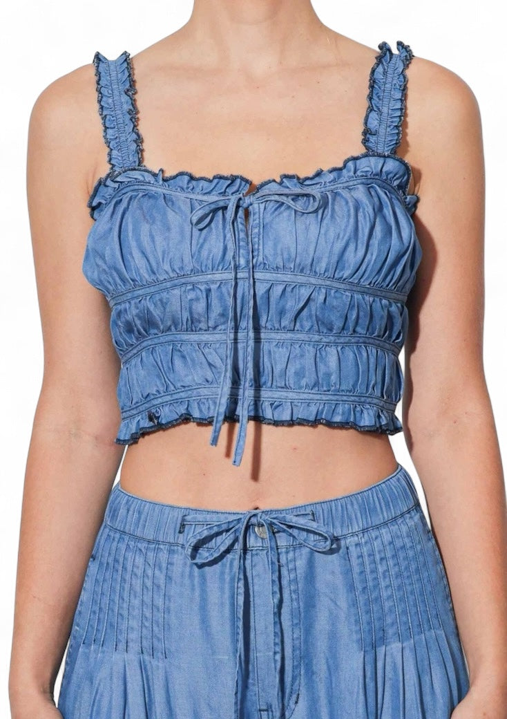 Top fruncido Tencel™