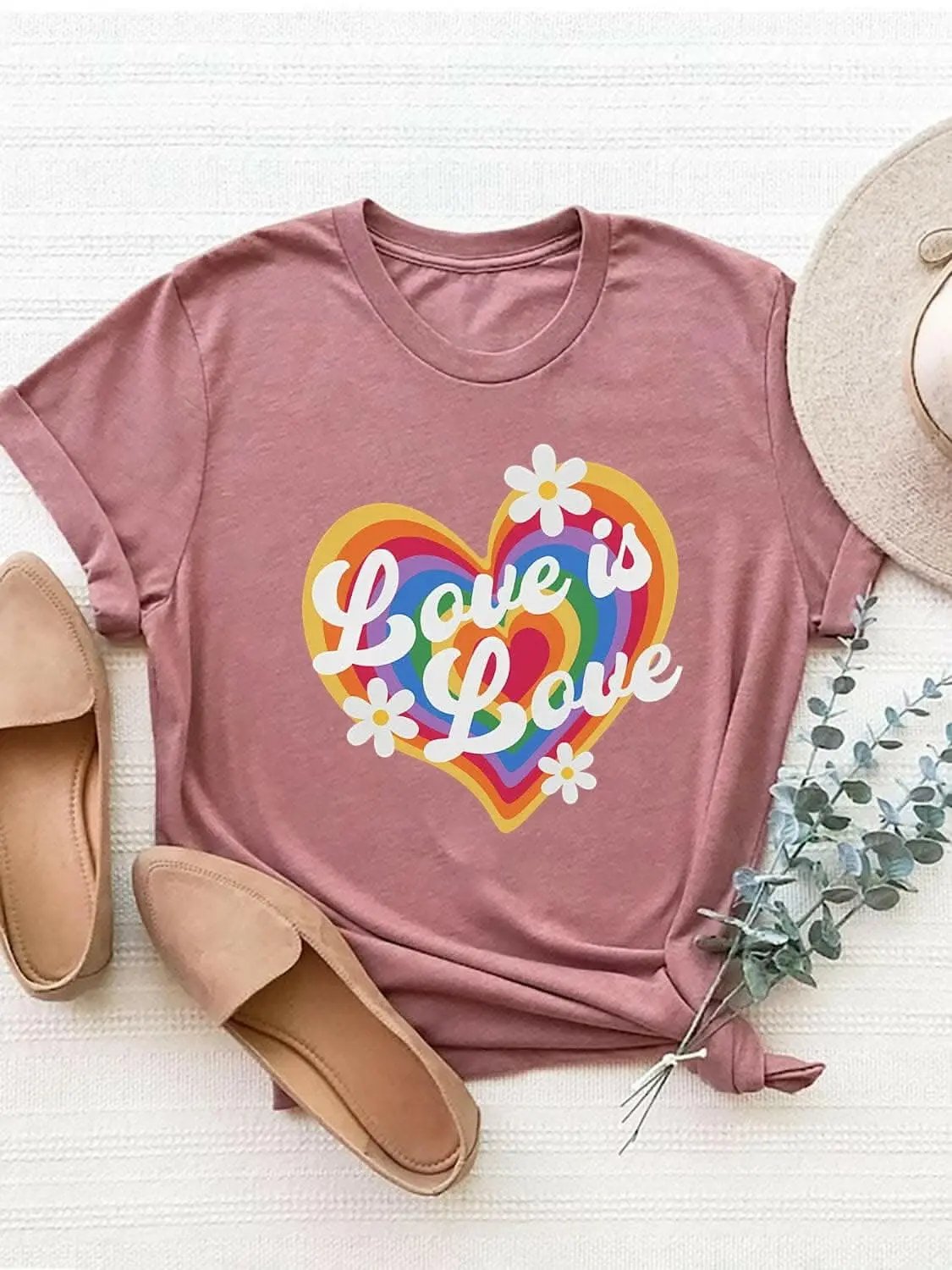 Camisetas Trendsi Camiseta gráfica elegante - cuello redondo, manga corta, 100% poliéster