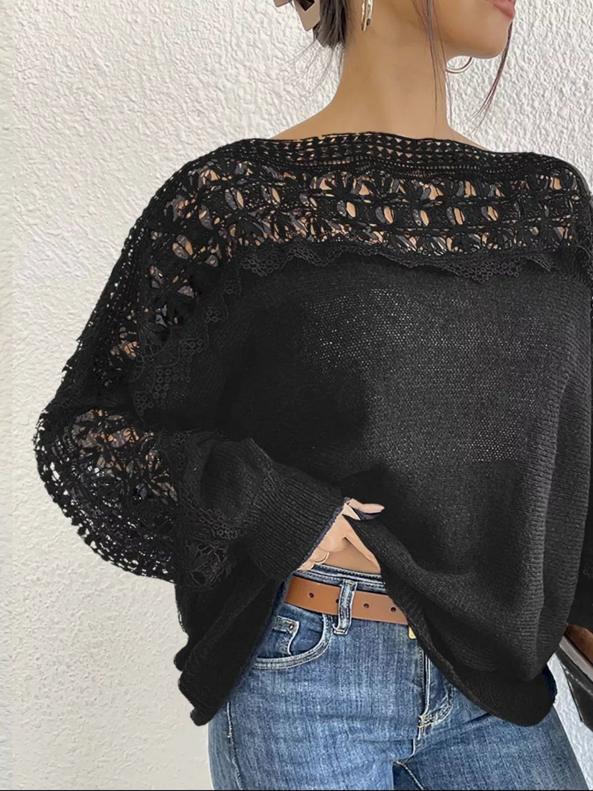 Crochet Long Sleeve Sweater