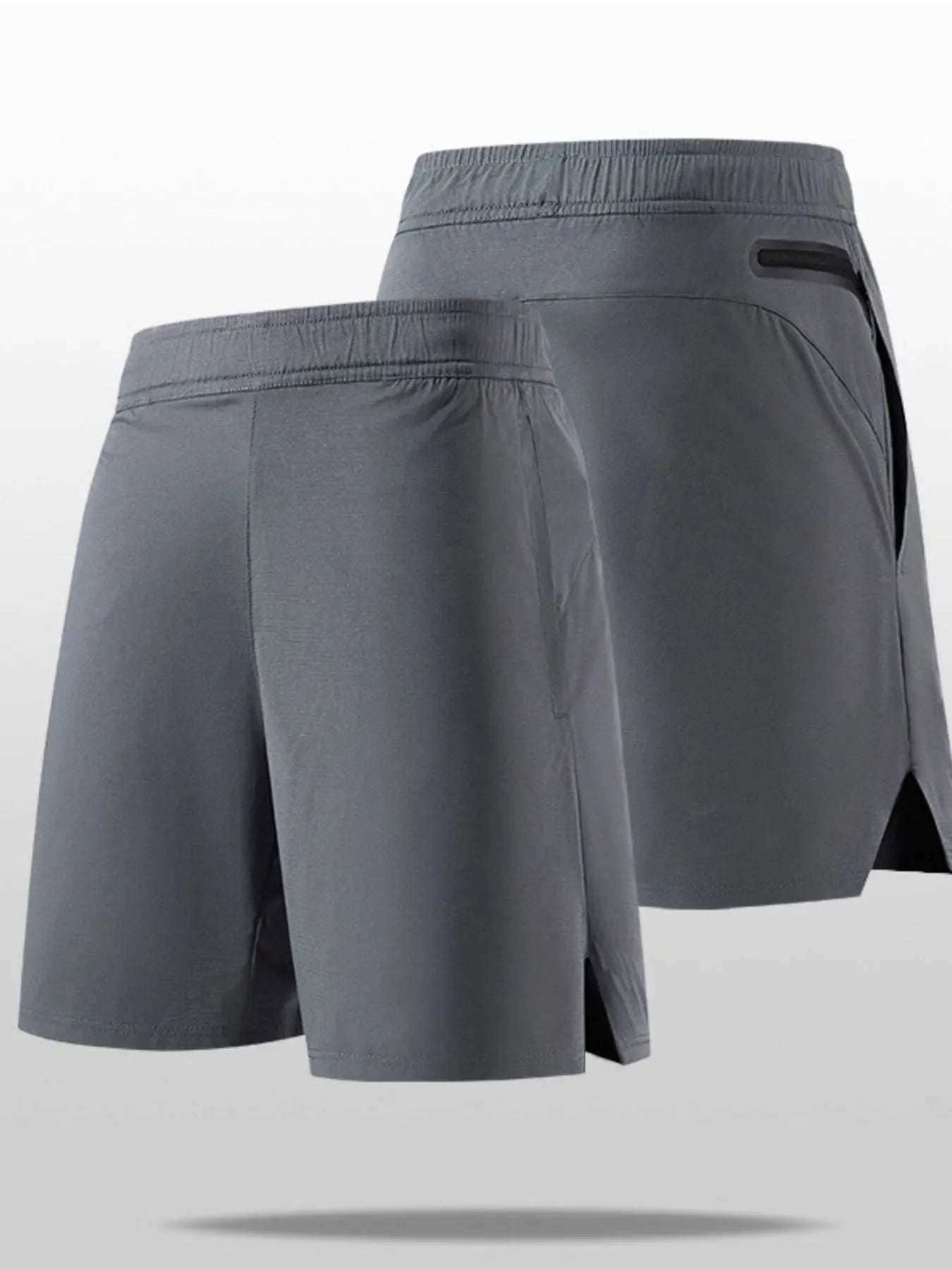 Pantalones cortos deportivos elásticos de tallas grandes para hombre