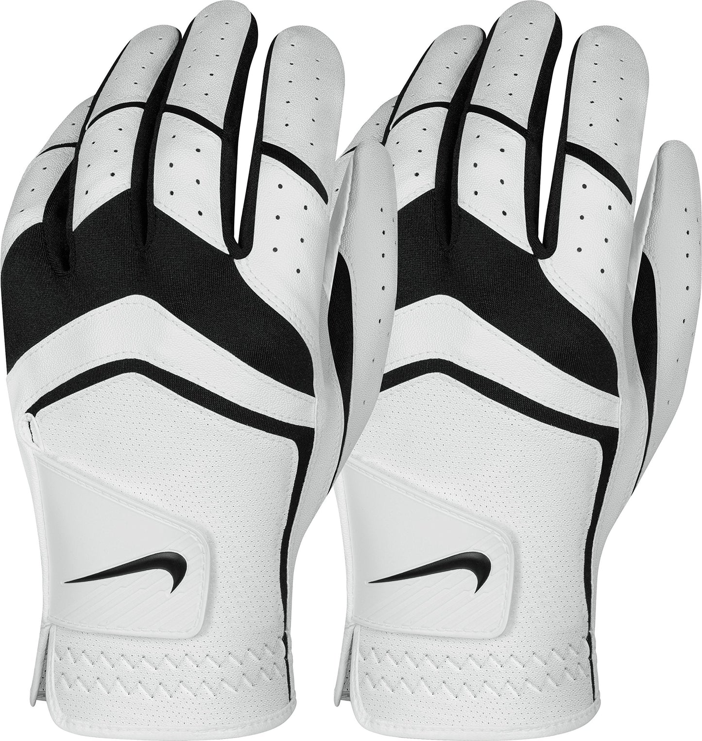 Nike Mens Dura Feel Golf Glove (2-Pack) (White) Large Left Hand