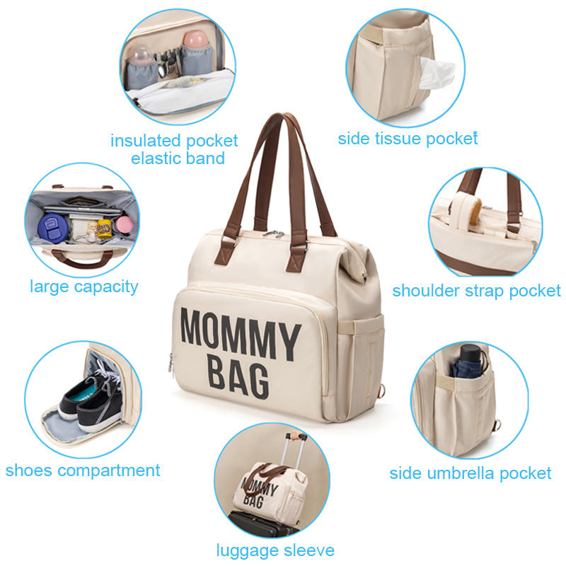 Multifunctional Large Capacity Mummy Bag Crossbody Bag