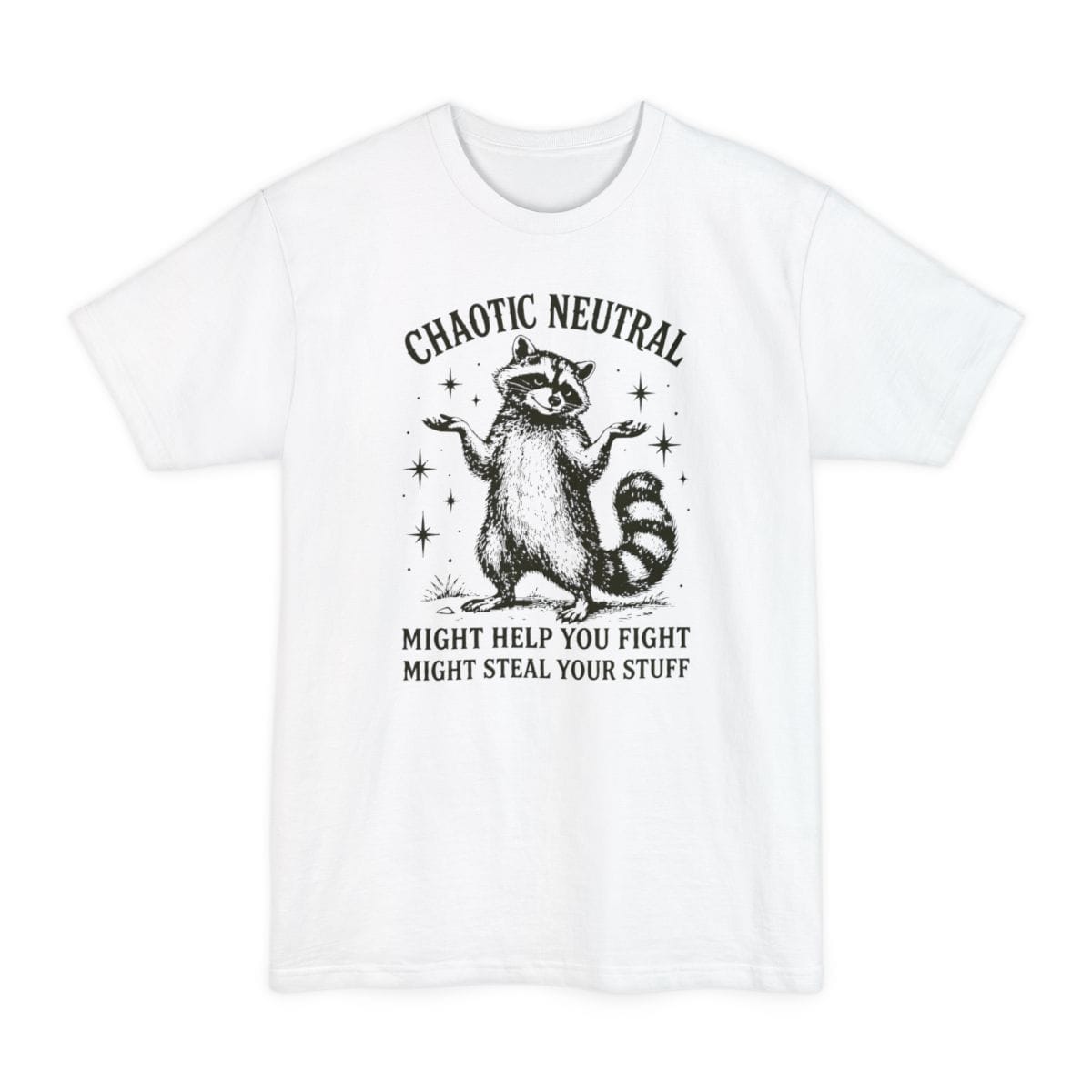 Chaotic Neutral Raccoon Tall T-Shirt