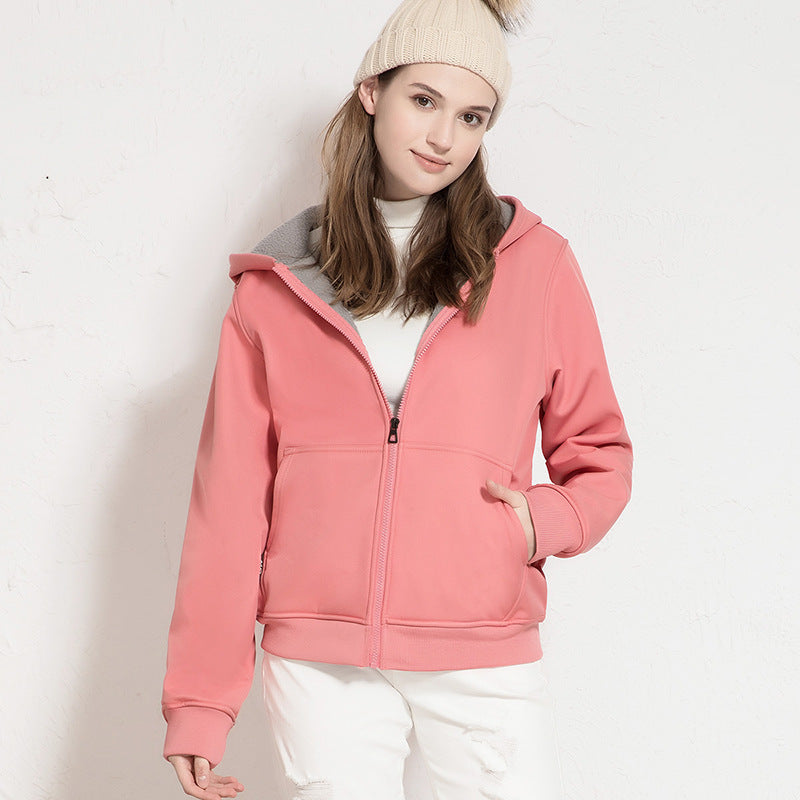 Chaqueta polar impermeable y cortavientos de mujer para exterior