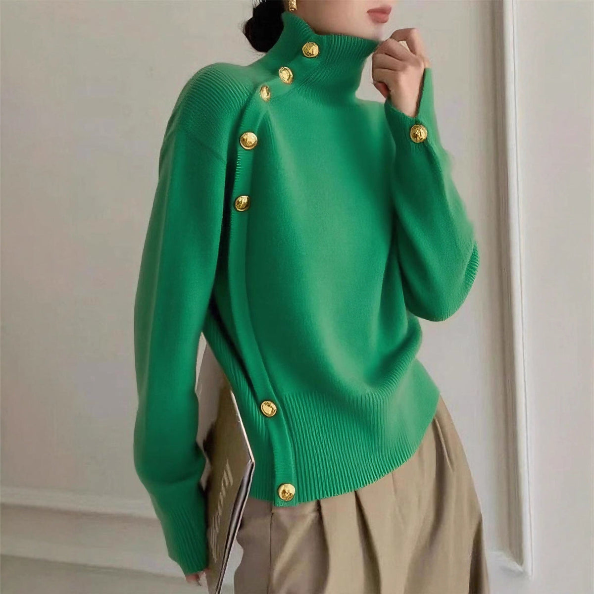 Women's Clothing Autumn And Winter Turtleneck Sweater
