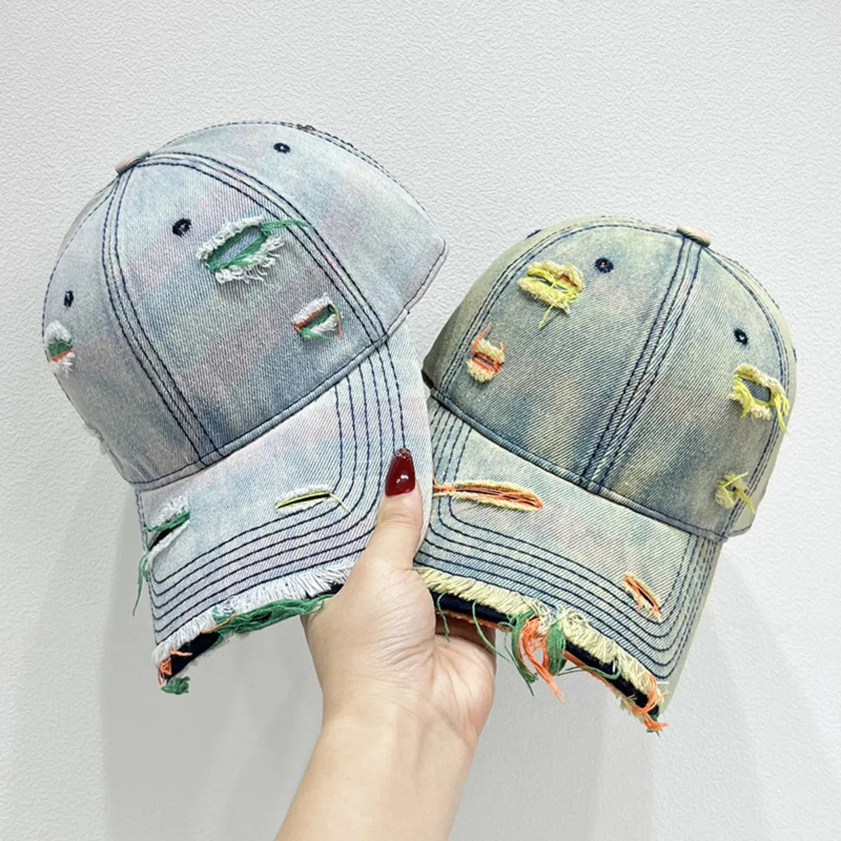 Distressed Adjustable Baseball Cap