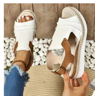 Women's Fish Mouth Wedge Sandals