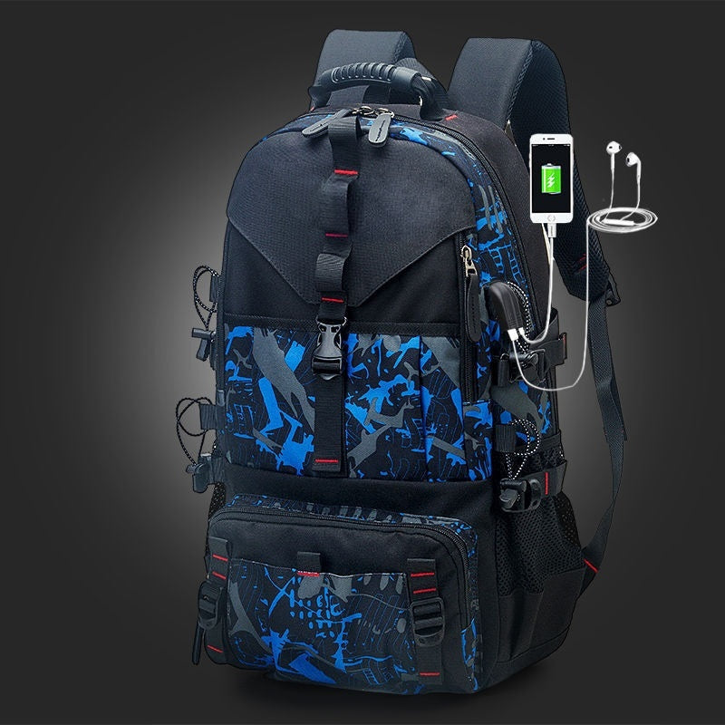 Men's Waterproof Oxford Cloth Backpack Hiking Backpack