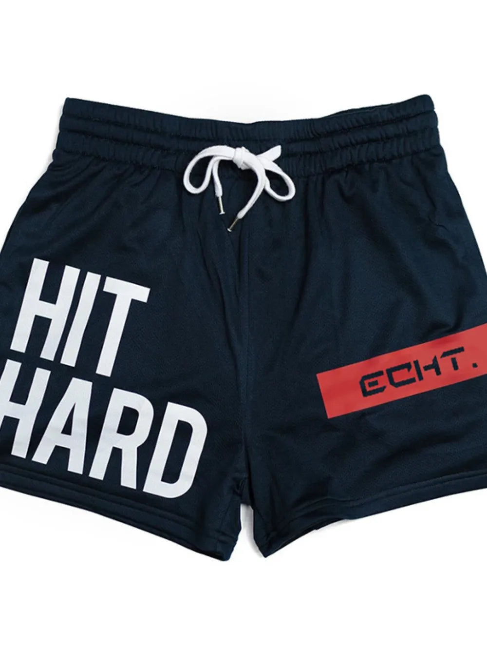 Pantalones cortos deportivos transpirables con cordón de talla grande para hombre