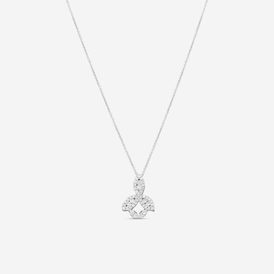 Roberto Coin 18K White Gold Diamond Pendant Necklace 9991142AWCHX2