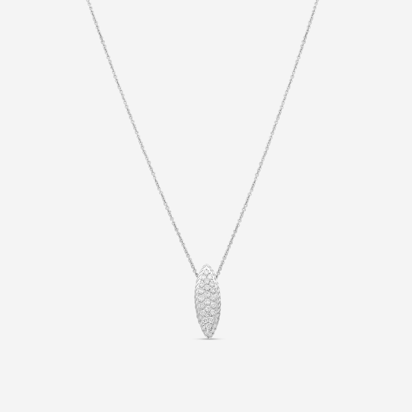 Roberto Coin 18K White Gold Diamond Pendant Necklace 999188AWCHX0
