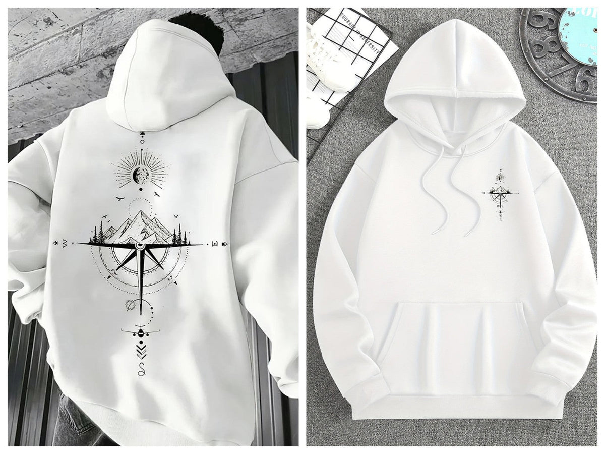 American Retro Trendy Pullover Hooded Sweatshirt For Men 2026 Spring And Autumn New Loose High Street Casual Versatile Top