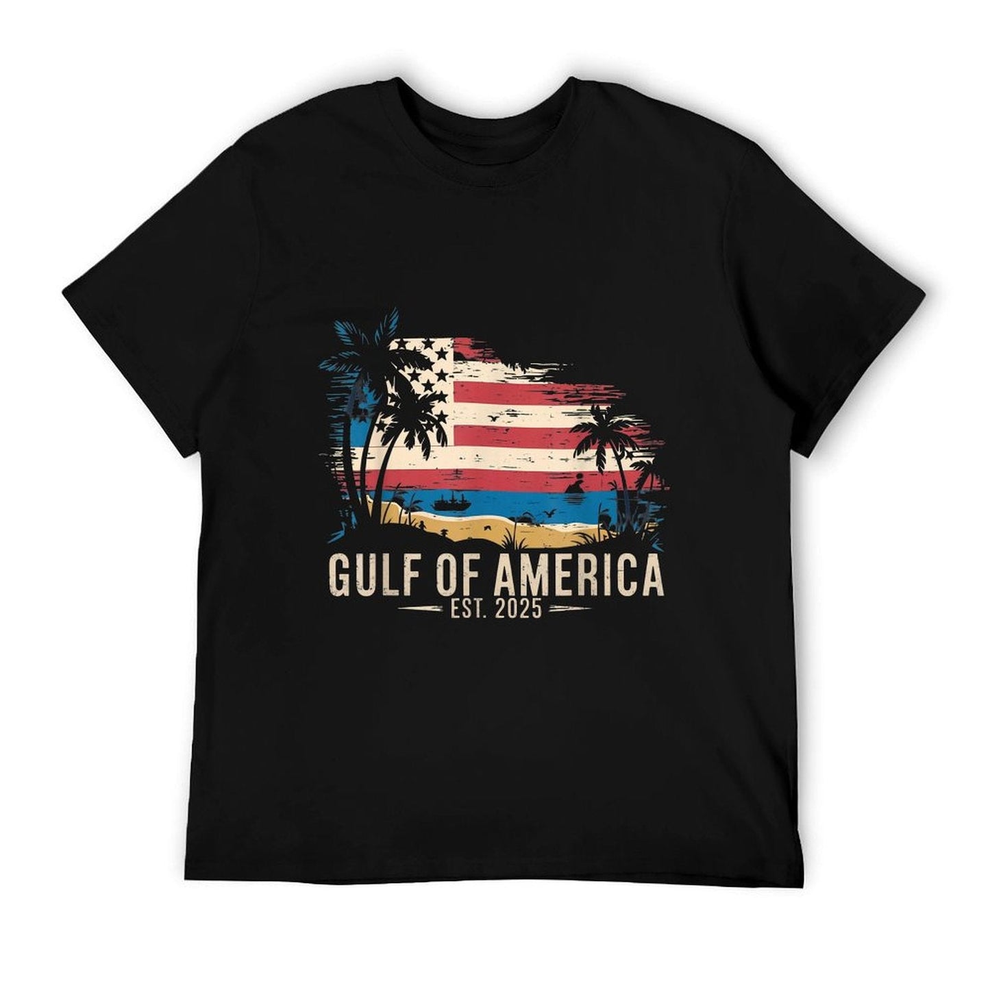 Vintage Gulf Of USA America Gulf of Mexico Or America Durable T-Shirt