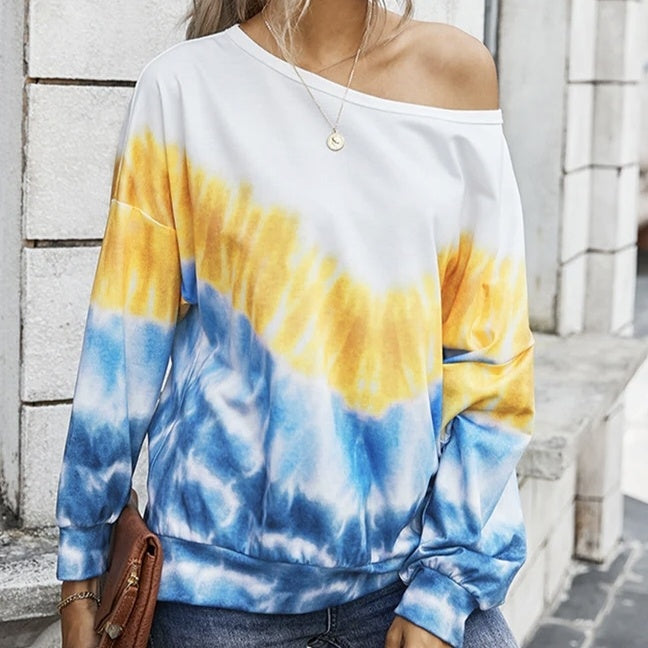 Sudadera con capucha degradada para mujer