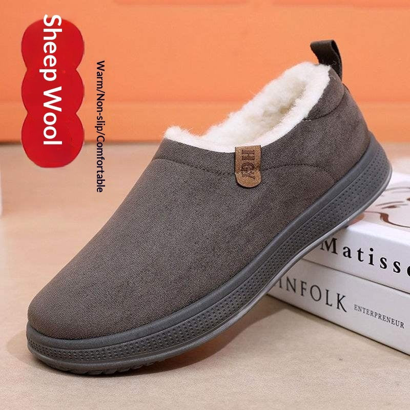 Fleece-Lined Merino Wool Slip-On Boots