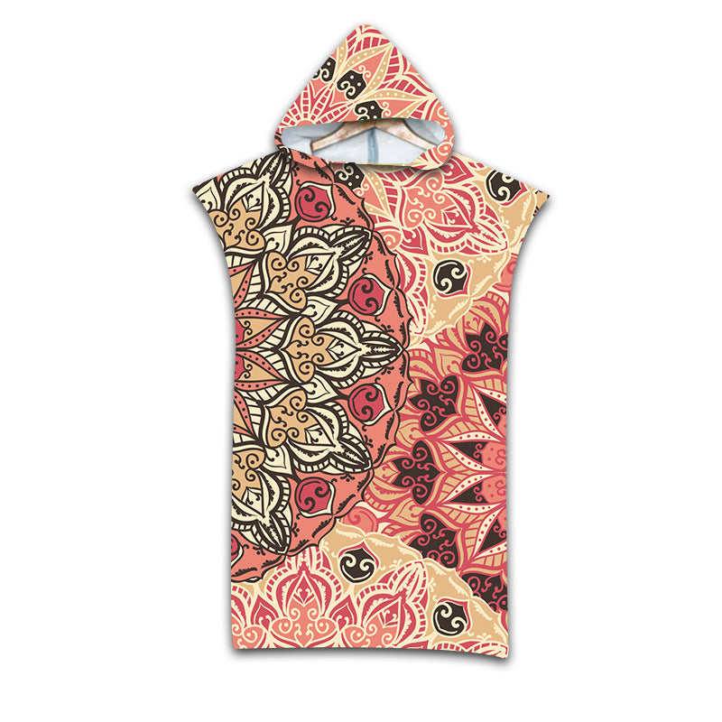 Beach Swimming Printing Wearable Pattern Bath Towel