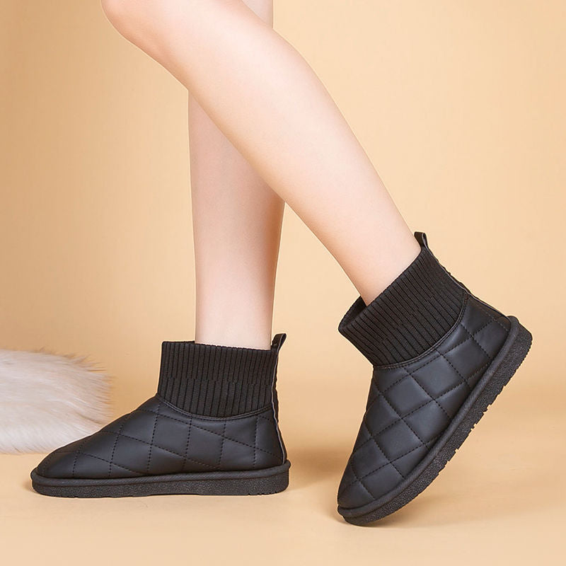 Womens Snow Boots, Non-slip, Fleece-lined Shoes