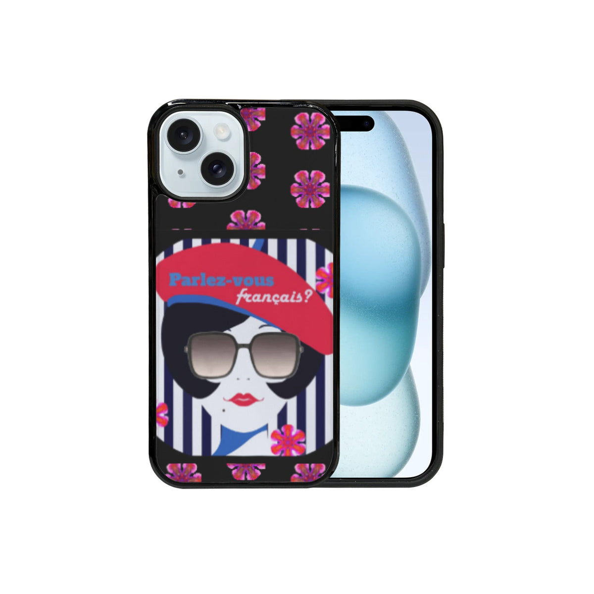 Parlez-vous Francais? French Girl iPhone 15/16 Mobile Phone Case (Made in USA)