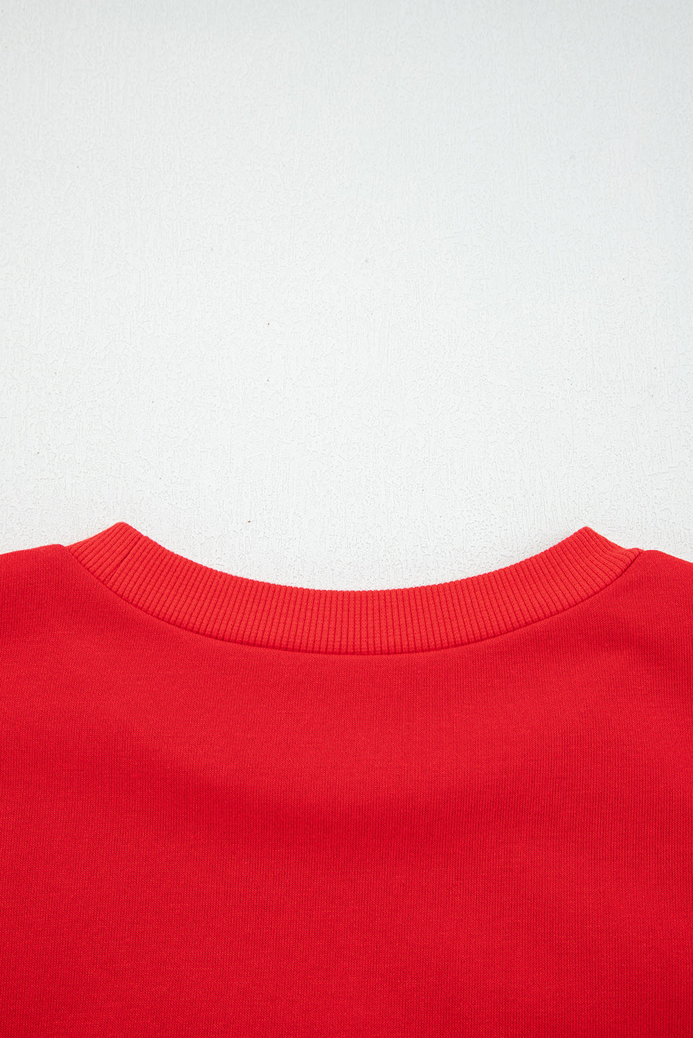 Sudadera de Manga Globo con Letras Bordadas "How Bout Them Dawgs" en Rojo Fuego