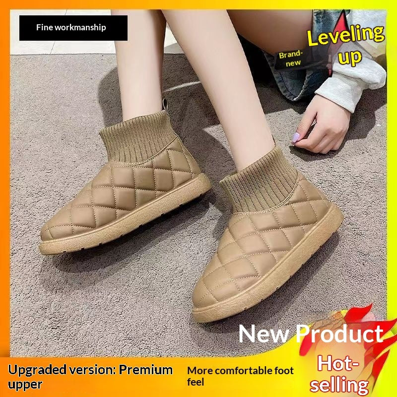 Womens Snow Boots, Non-slip, Fleece-lined Shoes