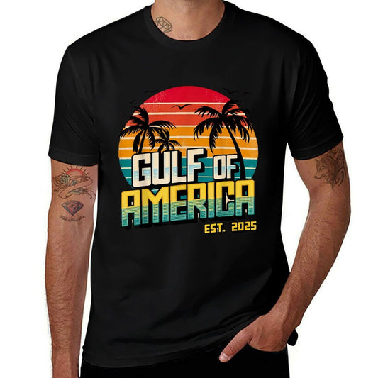 Camiseta clásica divertida de Trump "Gulf Of Us America Est 2025"
