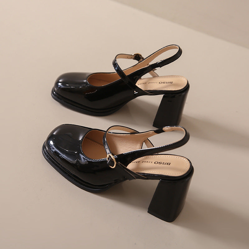 Women's French Toe Cap High-Heel Sandals