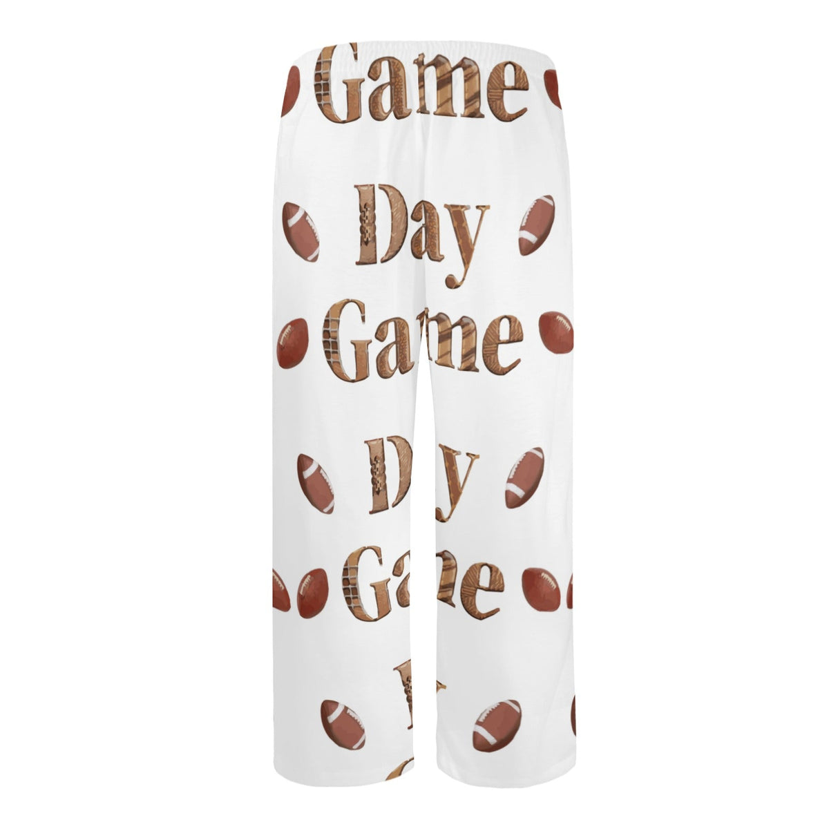 Men's Game Day with Footballs Pajama Pants (Made in USA)