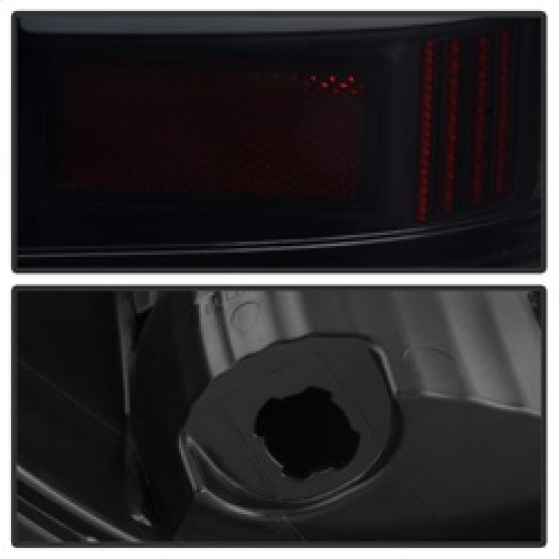 xTune 13-18 Dodge Ram 1500 (solo modelo LED) Luces traseras LED - Negro Humo (ALT-ON-DRAM13V2-LBLED-BSM)