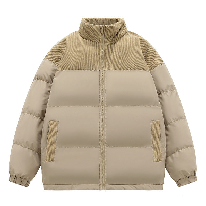 Winter Male New Cotton Clothing Thick Loose Hoodie Padded Coat