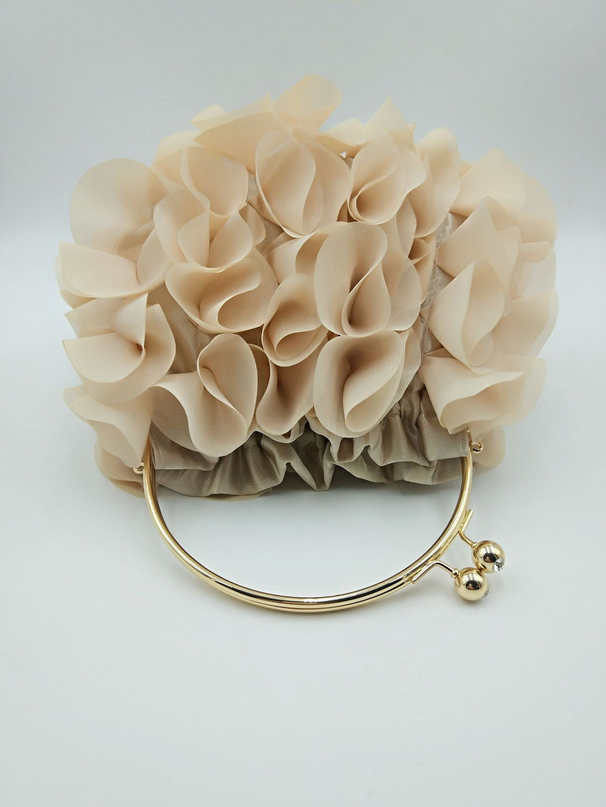 Ruffled Floral Handbag