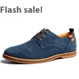 Men's Suede Lace-Up Wedges