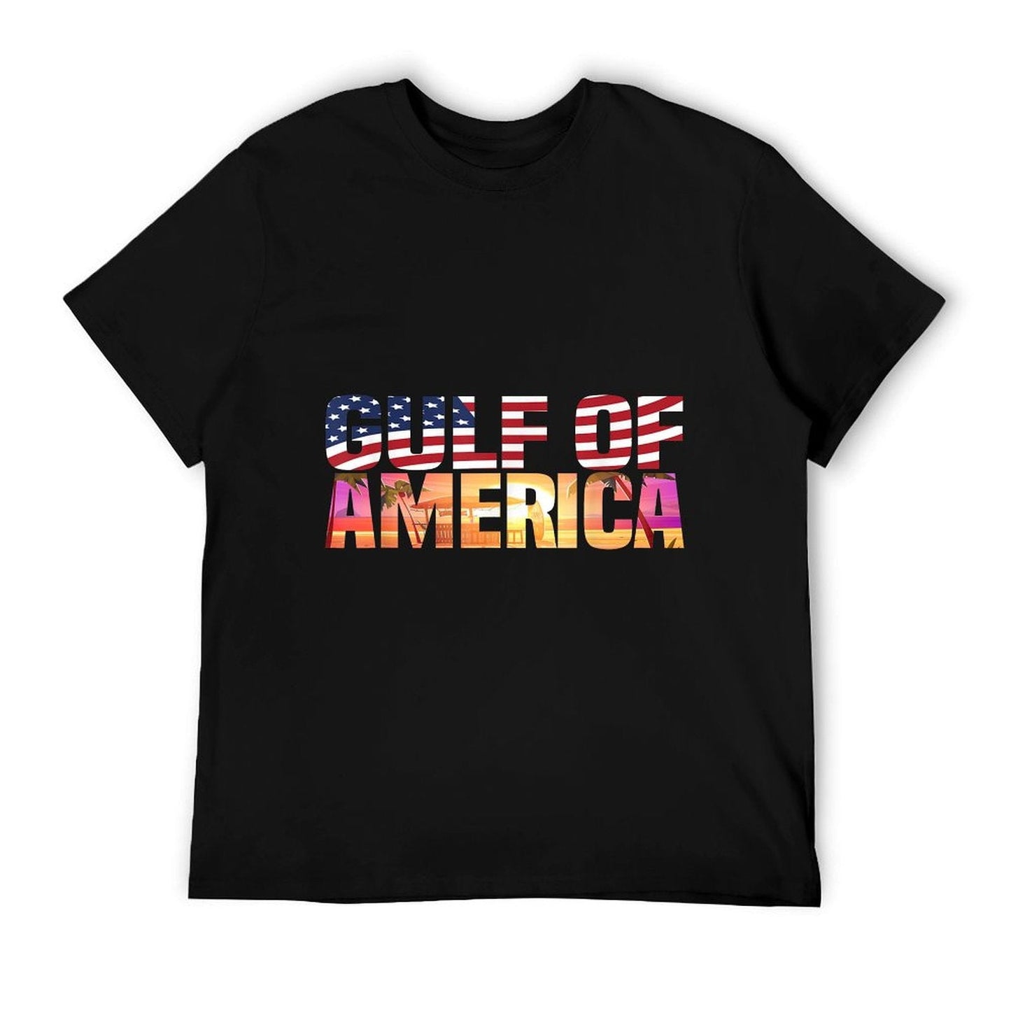 Retro Gulf Of USA America Flag Est 2025 Gulf Mexico Breathable T-Shirt