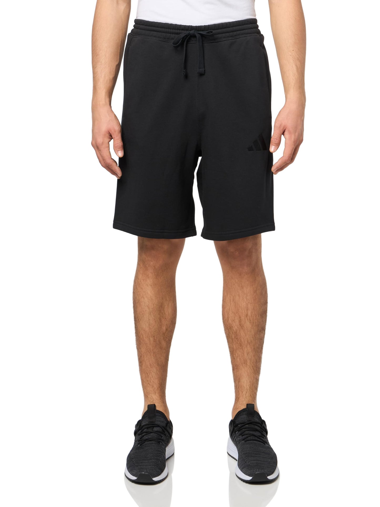 adidas Mens Tall Size All SZN Fleece Graphic Shorts Black