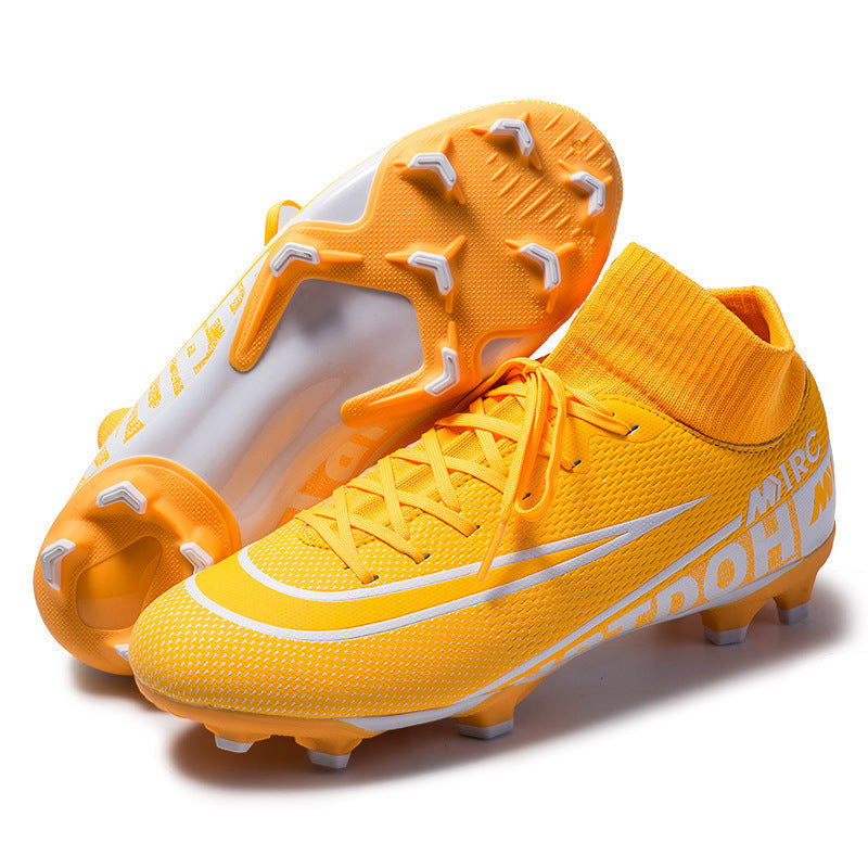 High-top Football Shoes, Broken Nails, Hidden Anti-skid Spikes