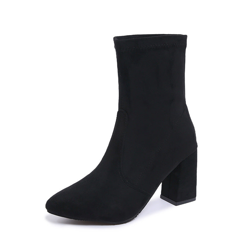 New Fallwinter Versatile High-heeled Slim Boots