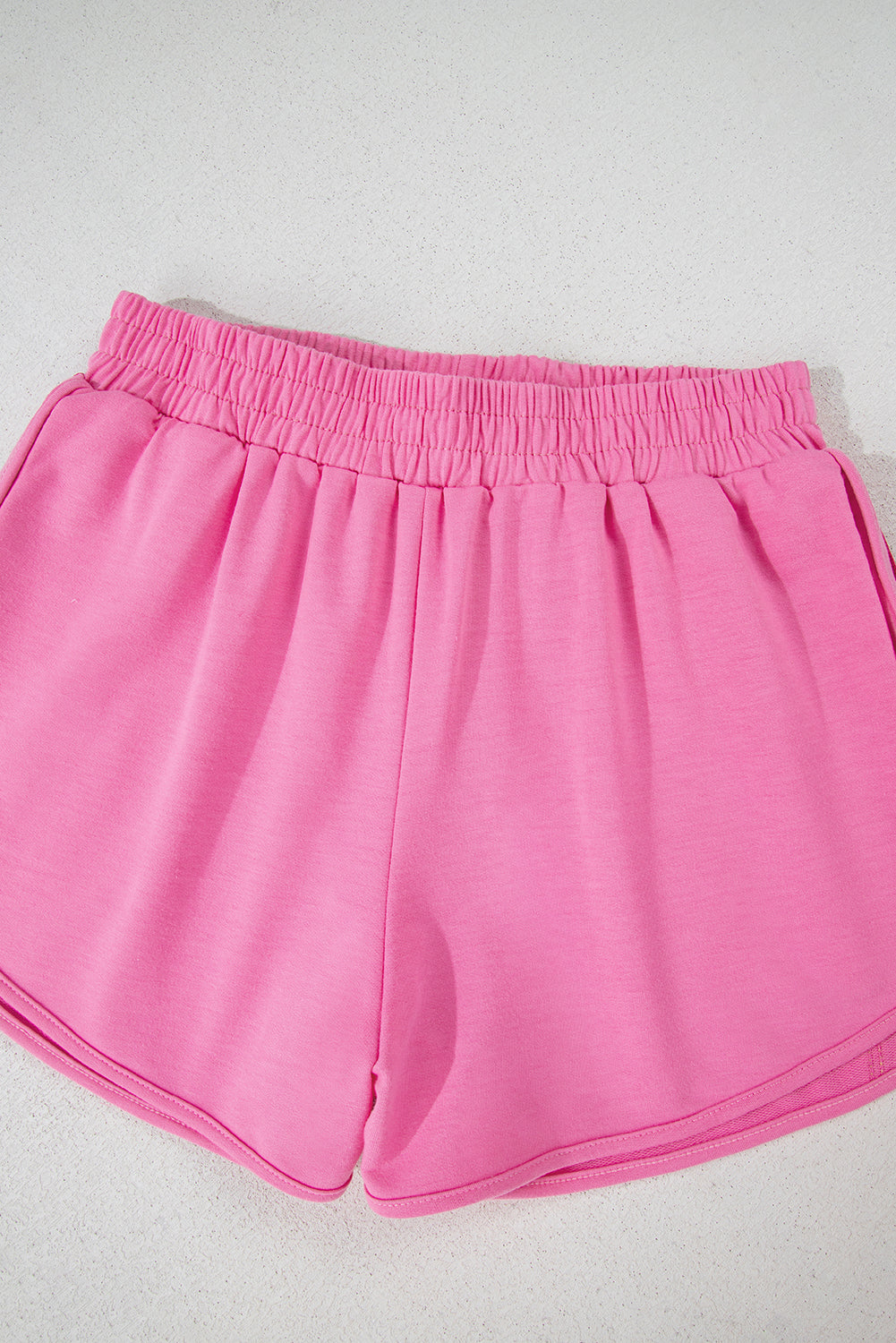 Pantalones cortos deportivos Bonbon con bloques de color, rayas y cintura elástica alta