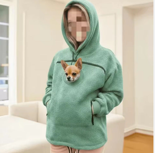 2025 European And American Style Fleece-Lined Hooded Sweatshirt, Unisex, Loose Fit, Casual, Warm, Cross-Border Bestseller With Drawstring