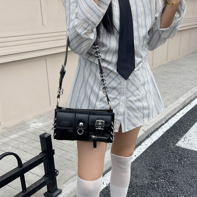 Women's Fashion Short Crossbody Baguette Bag Travel Bag