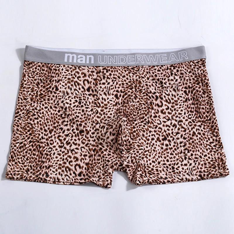 Men's Loose Leopard Print Comfortable Underwear