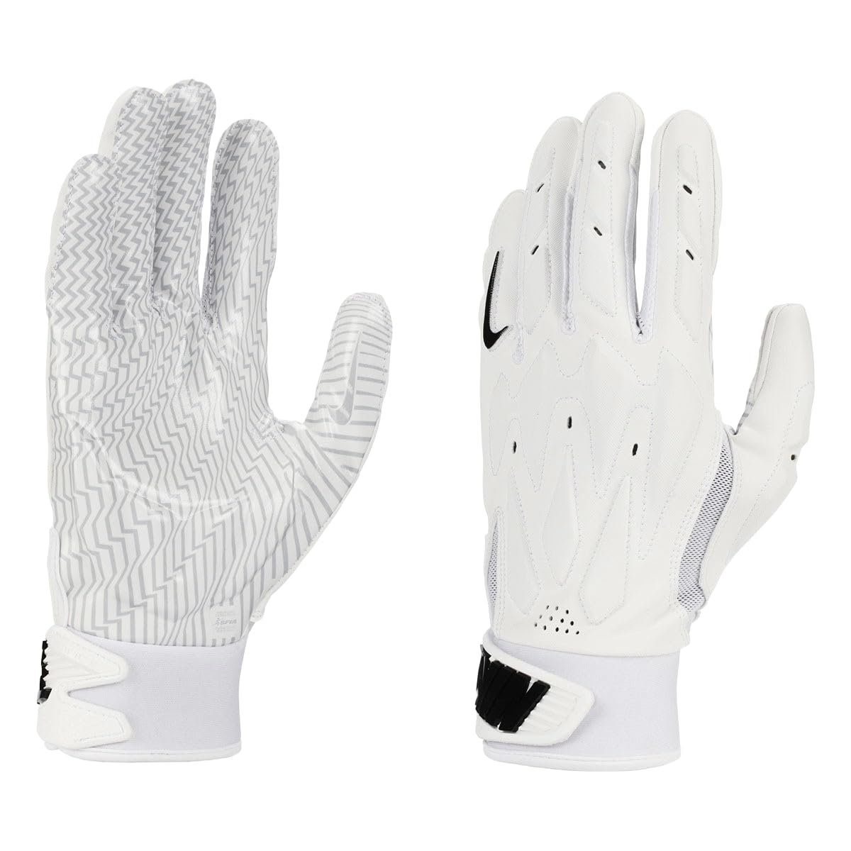 Nike D-Tack 7.0 Lineman Football Gloves (White | White | Black XX-Large)