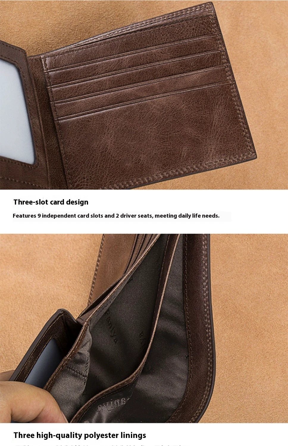 Men's Wallet Short Tactile Feel
