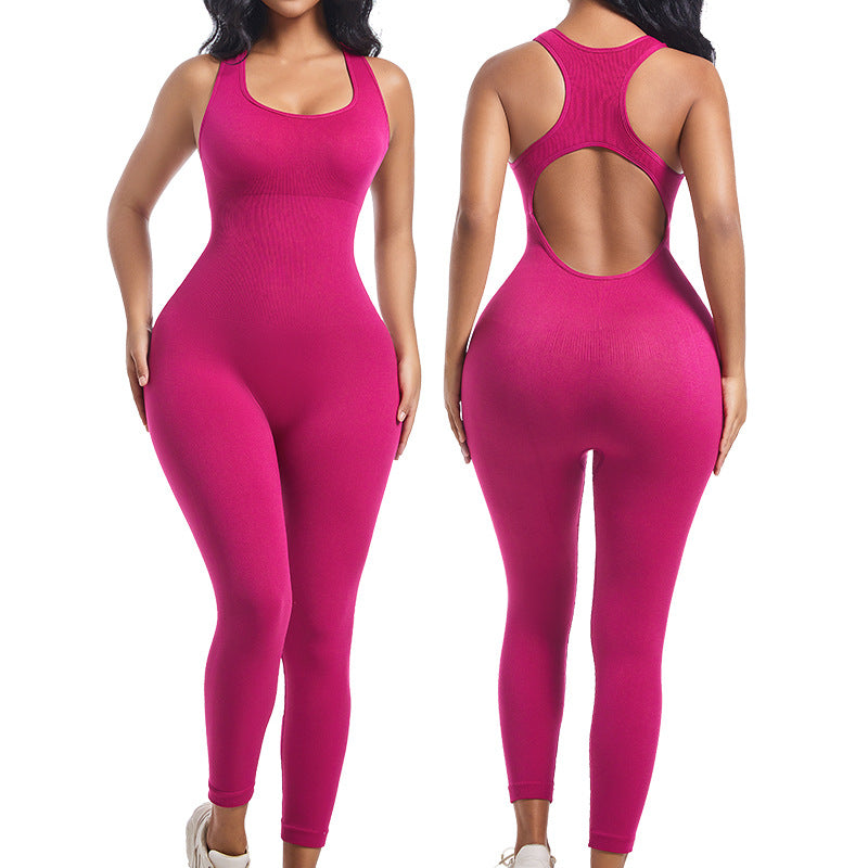Womens Long-style One-piece Yoga Suit