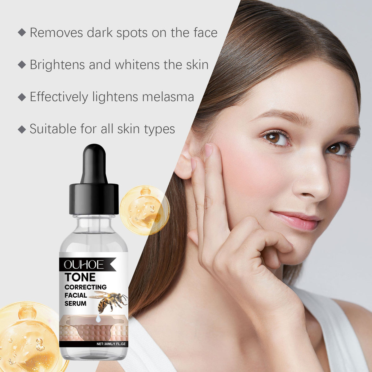 Skin care products Facial Serum Gentle Nourishing Moisturizing Hydrating Soft Skin Daily Care Facial