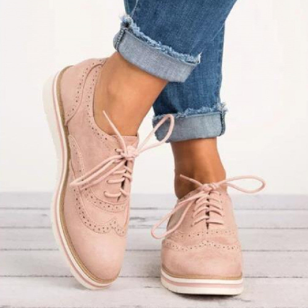 Zapatillas retro casuales británicas para mujer – Zapatillas chic para el día a día